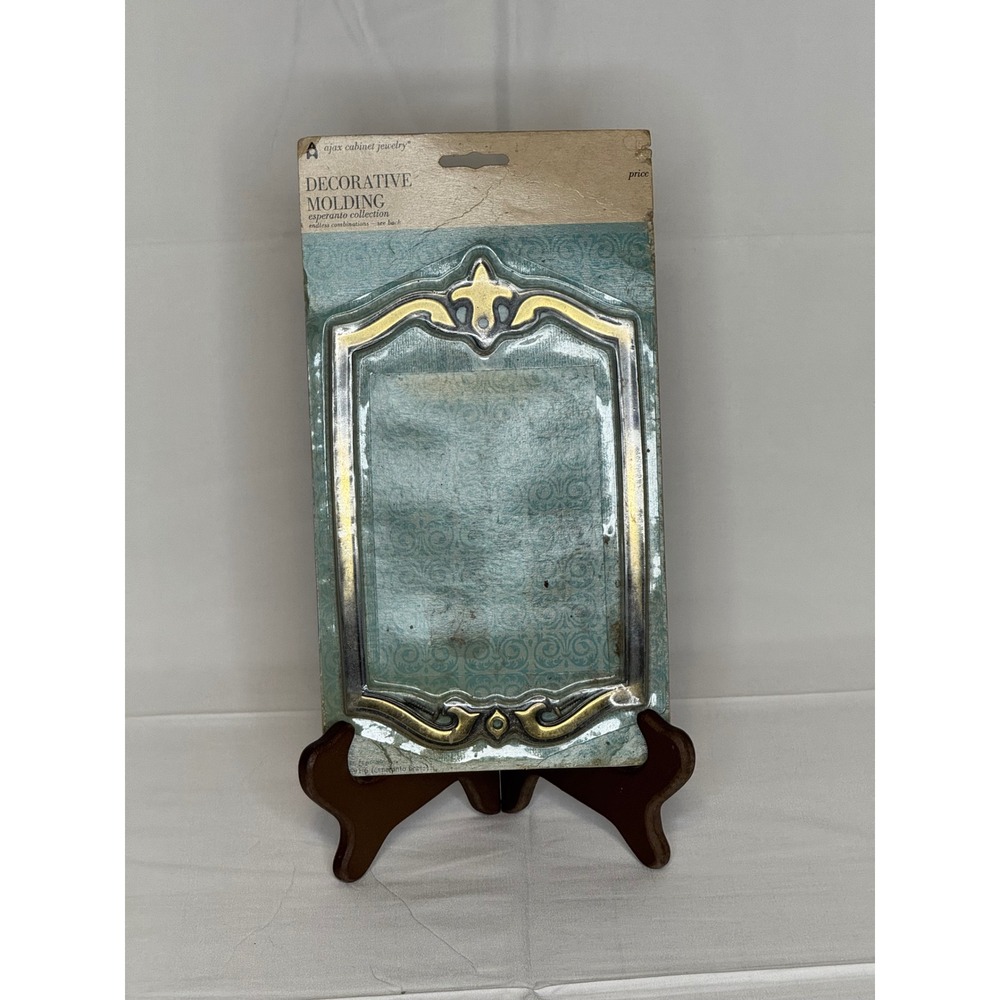 Vintage Ajax Esperanto Decorative Molding Cabinet Backplate Brass 895-691-6